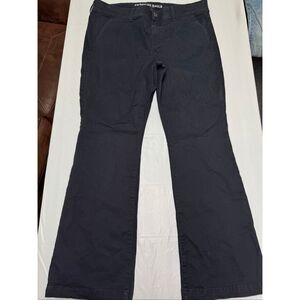 American Eagle Navy Super Stretch X Kick Boot Pants